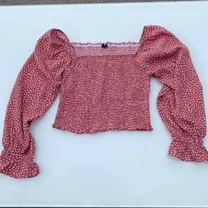 Puff sleeve crop top
